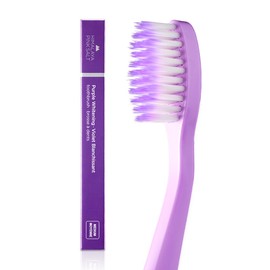 HIMALAYA PINKSALT Purple Whitening Toothbrush - Purple Indicater Medium Toothbrushes for Adults, Plaque Remover for Teeth, High Strength Medium Bristle Toothbrush, Oral Care for Teeth Whitening