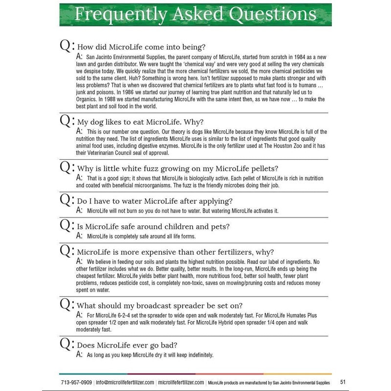 MicroLife Multi-Purpose (6-2-4) Professional Grade Granular Organic Fertilizer for All