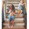 GROWLING Linen Stair Treads for Wooden Steps Indoor 30x8 inch,