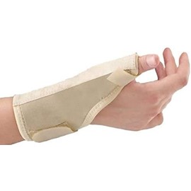 Solace Care Thumb Splint Spica Brace | Provides Support to Wrist & Thumb | Guards Left or Right Hand | For Fracture Arthritis Tenosynovitis & Carpal Tunnel Syndrome (Beige, Large - 18 - 20 cm)