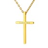 Gold Cross Chain Large Cross Necklace Mens Necklace Large Cross