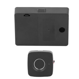 Fingerprint Drawer Lock 0.5 Seconds Fast Unlocking Embedded Smart Biometric Cabinet Lock for Home Office Black