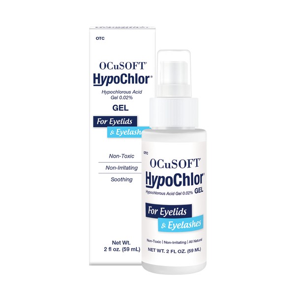 OCuSOFT HypoChlor 0.02% Hypochlorous Acid Eyelid and Eyelash Gel 2 fl. OZ (59ml)