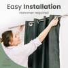 2pcs Heavy Duty Curtain Rod Holders with Wide Hook, 5X
