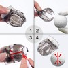 OlibaDu 1 Pack 360° Triple Line Golf Ball Marker，Golf Ball