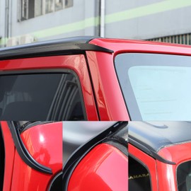 RT-TCZ - Protector de agua de lluvia para techo duro, desviadores de ranura de canal, accesorios de extensión para Jeep Wrangler JK JKU 2 puertas 4 puertas, 2 piezas