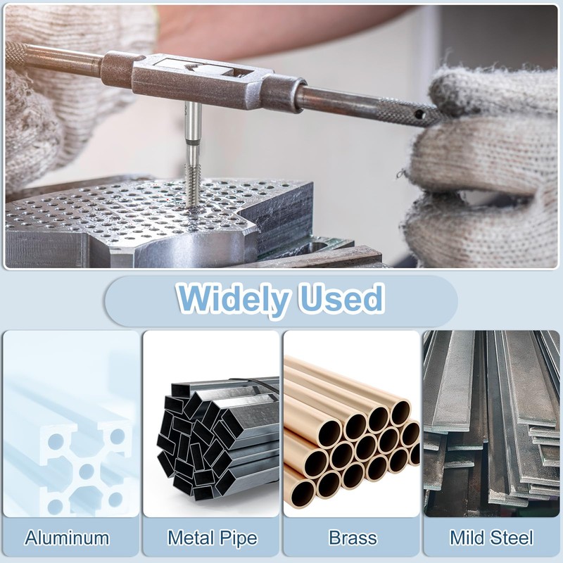 sourcing map 2 Set Hand Tap Set, 1/4-20 UNC 2B