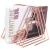 Innovative Desktop Flexible Folding Metal Bookend Book Stand Holder Organizer