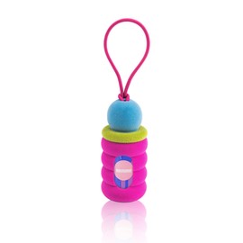 Maogoublue Dog Waste Bag Dispenser Pet Poop Bags Holder for Leash Lightweight Doggie Waste Bags Dispensers with Leash Attachment Includes 15 Bags(pink fuzz)