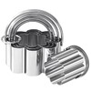 ALLTOP Scalloped Biscuit Cutters with Handle, Stainless Steel Cookie Cutter,