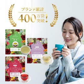 Organic Meguri Rooibos Blend, 0.07 oz (2 g) x 30 Packets, Biodegradable Tea Bag, Organic JAS Certified, Decaffeinated Rooibos Tea, Echinacea Tea, Blended Herbal Tea, Cold Brew Tea, Cold Brew Herbal