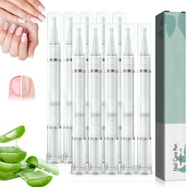 Nail Care Pen, Pack of 10 Nail Care Pen, Nail Care Pen with Tea Tree Oil, Aloe Vera & Vitamin E, for Nourished Fingernails & Toenails
