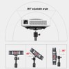 Projector Floor Stand, Folding Portable Tripod Mount - Adjustable Height