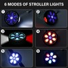 Pack of 2 Pushchair Light, LED Waterproof Pram Lighting with