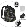 MOLIAN Floral Lunar Night Sky Moon Eclipse Stylish Backpack With