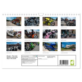 Sturgis - The most famous motorcycle rally in the world (Wall Calendar 2026 DIN A4 Landscape), CALVENDO 12 Month Wall Calendar: The colors of the motorcycle in Sturgis
