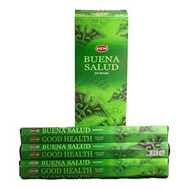 Hem Good Health Incense Sticks (120 Sticks, 6 Boxes Inside) - 9 Inches Long, 20g per Box - Perfect for Meditation, Help You to Relax, De-Stress, and Improve Your Overall Well-Being.