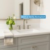 Threshold.shop Bathroom Vanity Sink Backsplash and Sidesplash (Super White Engineered