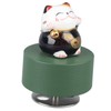 Music Box Round Shape Fortune Cat Style Pleasing Melody Exquisite