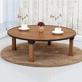 Round Folding Tea Coffee Table, Japanese-Style Low Table, Dining Table, Study Table, Small Desk, for Tatami Sitting On The Floor Bedroom Bay Window Tea Room (Size : 80x30cm)