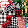 Whaline Red Black Buffalo Plaid Tissue Paper 60pcs Tissue Paper