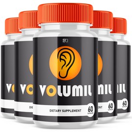 Volumil (5 Pack) Volumil, Volumil Tinnitus Supplement for Ringing Ears (300 Capsules)