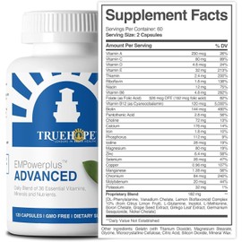 Truehope EMPowerplus Advanced Multivitamin for Women and Men - Broad-Spectrum