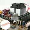 sourcing map Copper Heat Sink with Thermal Pad Rubber Ring