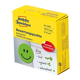 Avery Zweckform 3858Â Rating Dots (Diameter 19Â mm, 1/250Â (Green)