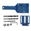 Woodworking Drilling Template 8-Piece Universal Dowel Aid with Adjustable Drill