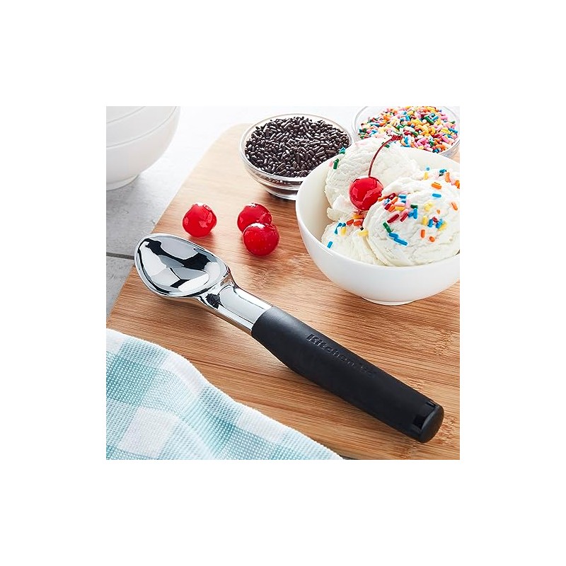 KitchenAid Soft Touch Ice Cream Scoop Black