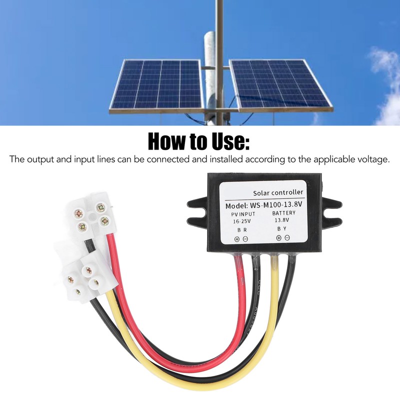 MPPT Solar Controller Protective Control Panel Switch Battery Charging Supplies