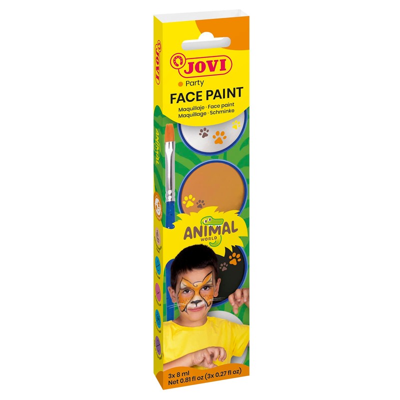 Jovi - Face Paint - 3x8ml Animals
