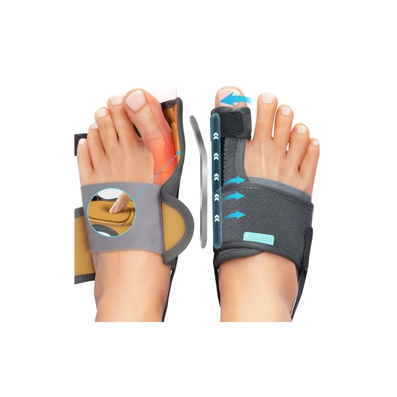 1 Pair Bunion Corrector Big Toe Straightener With 2 Angle