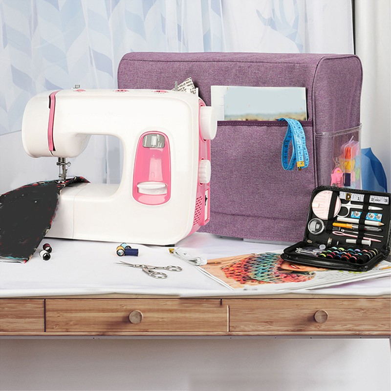 Sewing Machine Dust Cover 3 Layer Foldable Polyester Sewing Machine