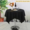 fani 10 Pack Square Tablecloth 52 x 52 Inch, Black