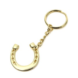horseshoe keychain gold