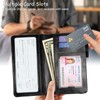 GYSYZJDH Checkbook Cover for Men & Women, Slim PU Leather