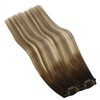 Ugeat 40 cm Balayage Clip-In Extensions, Dark Brown to Medium