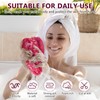MR.TIMELAG African Net Bath Sponge & Shower Cap Set 4-Pack-