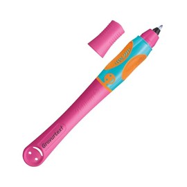 Pelikan Griffix Ink Pen for Left-Handed Users, Lovely Pink, with Laser Engraving, Ergonomic Learning System