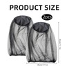 2 Pcs Midge Head Net, Nylon Mosquito Head Protecting Net,