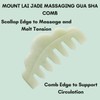 Mount Lai. Jade Massaging comb, peine de jade para masaje.