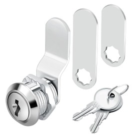 1 paquete de cerraduras de leva de gabinete de alta calidad con llave similar, cerraduras de gabinete de 5/8 pulgadas para archivos seguros, cajones, buzón, RV, caravana, puerta de herramientas (aleación de zinc)