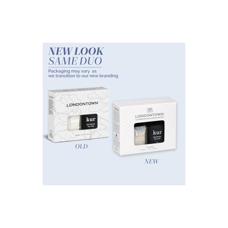 Londontown kur Conceal Go Duo Set, Includes Nail Illuminating Concealer