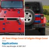 JeCar 12PCS Blue Full Set Hinge Cover Trim Kit Fit