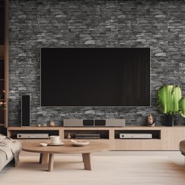 Yutianli 20PSC 3D Wall Panels Peel and Stick Faux Brick Wall Panels Self-Adhesive 3D Brick Wallpaper Foam Stone Wall Panel