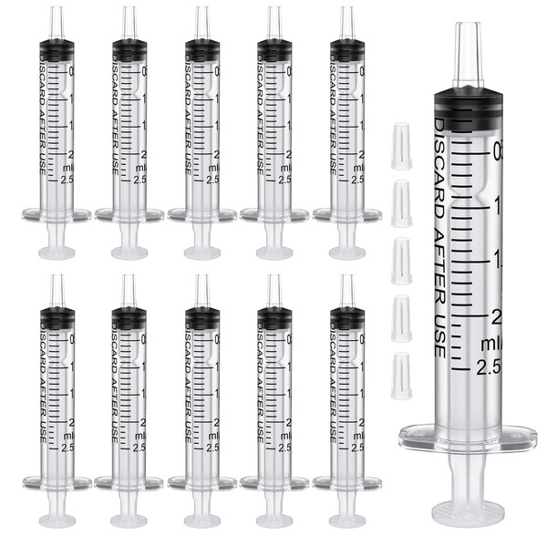 winbest 50 Pack Syringes 2ml, Colostrum Syringe, Plastic Syringe, 2.5ml