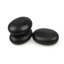 QYLHH 3 Pcs Large Hot Massage Stones Set Natural Basalt Warm Rocks Kit for Home Spa Massager
