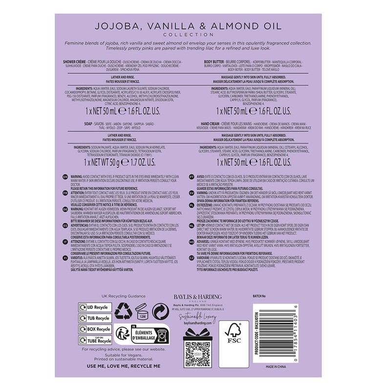 Baylis & Harding Jojoba, Vanilla & Almond Oil Luxury Pamper